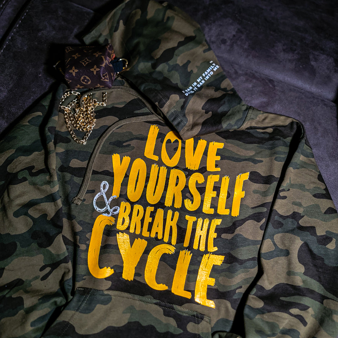 CAMO LOVE CYCLE HOODIE